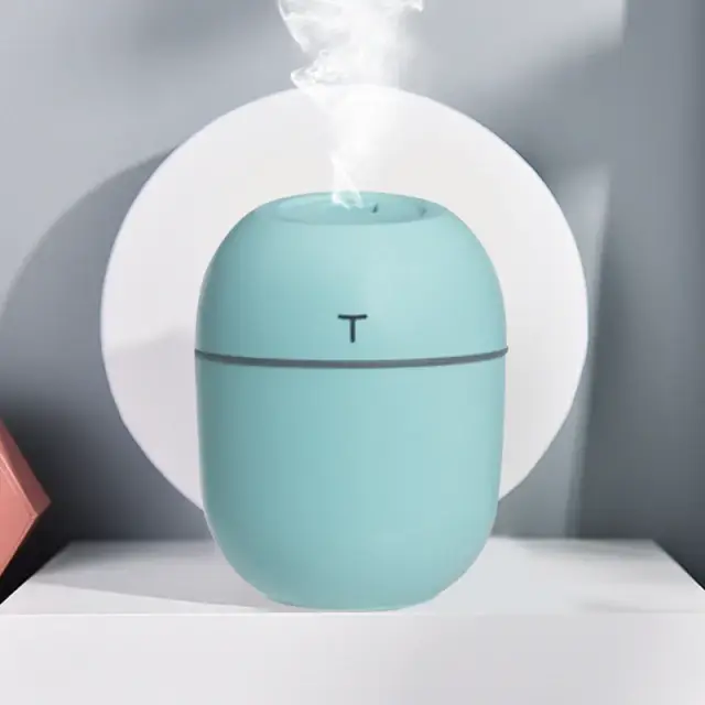 

Мини увлажнитель воздуха с подсветкой 180 мл от USB Supretto / Бесшумный аромадиффузор Синий