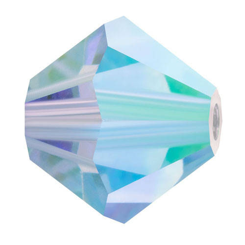 

Хрустальные биконусы Preciosa (Чехия) 4 мм Light Sapphire ABx2, Голубой