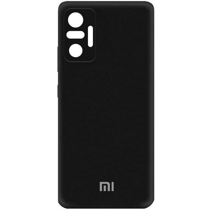 

Силиконовый чехол для Xiaomi Redmi Note 10 Pro Черный микрофибра soft touch