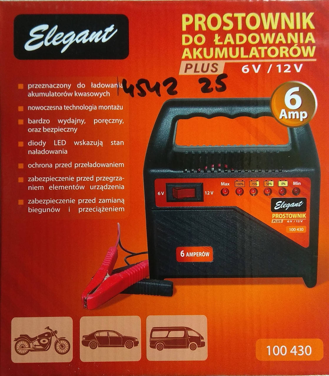 

Зарядное устройство для аккумуляторов Elegant 100 430