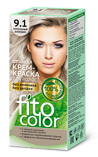

Стойкая крем-краска для волос (цвет пепельный блондин 9.1) FITOCOLOR