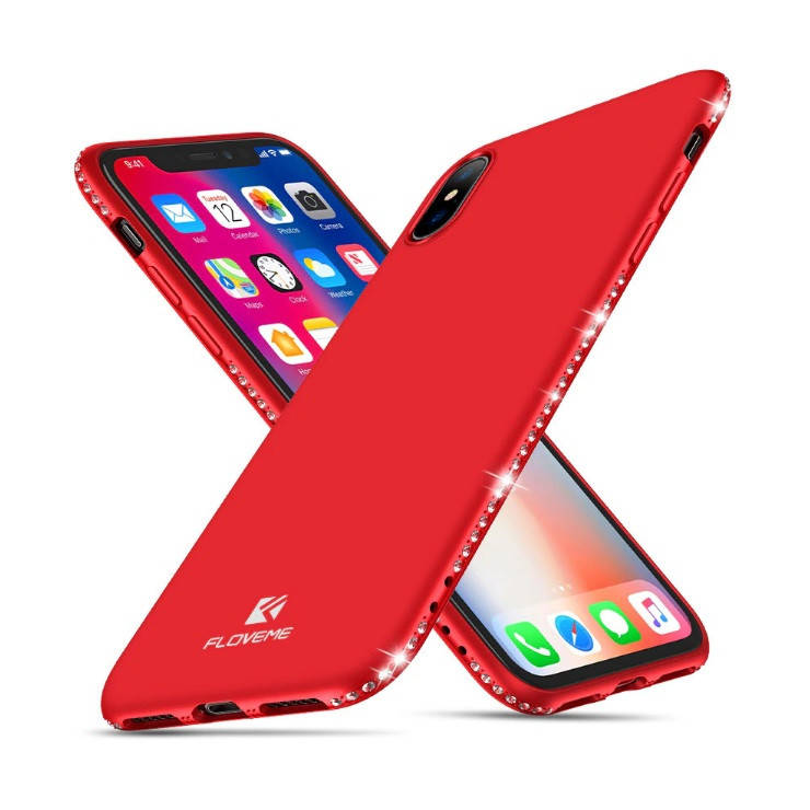

Силиконовый чехол Floveme для Apple iPhone X XS со стразами