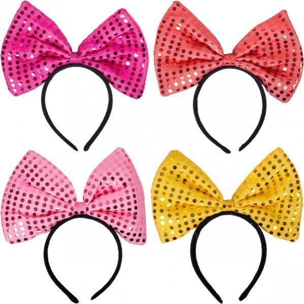 

Обідок бантик блискучий