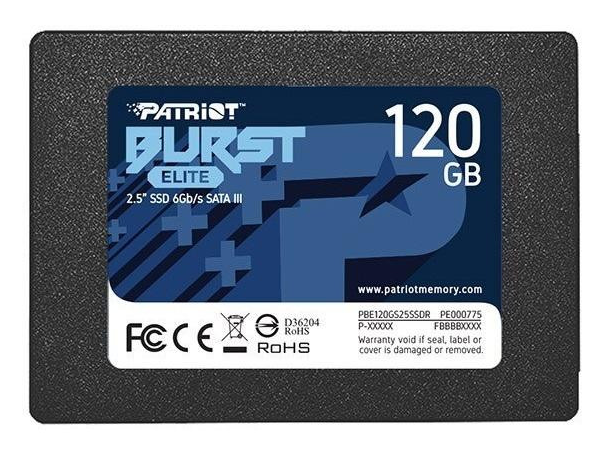 

Накопитель 2.5" SSD 120GB Patriot Burst Elite (PBE120GS25SSDR)