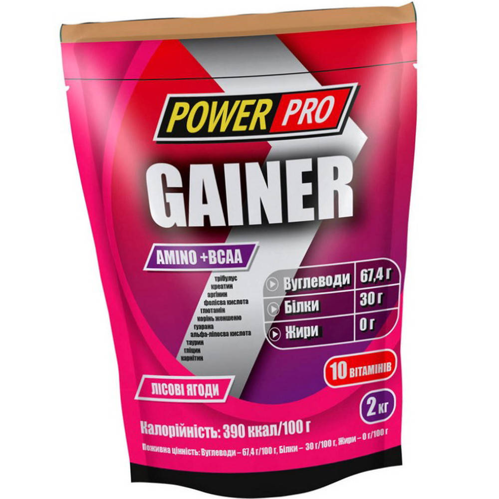 

Высокоуглеводный гейнер для набора веса Power Pro Gainer 2000 г