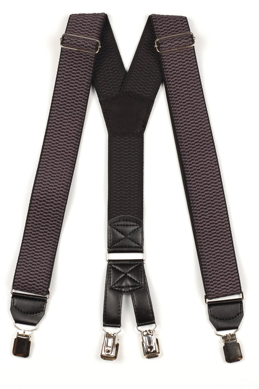 

Подтяжки мужские унисекс широкие однотонные York Y40 Top Gal серые цвета в ассортименте