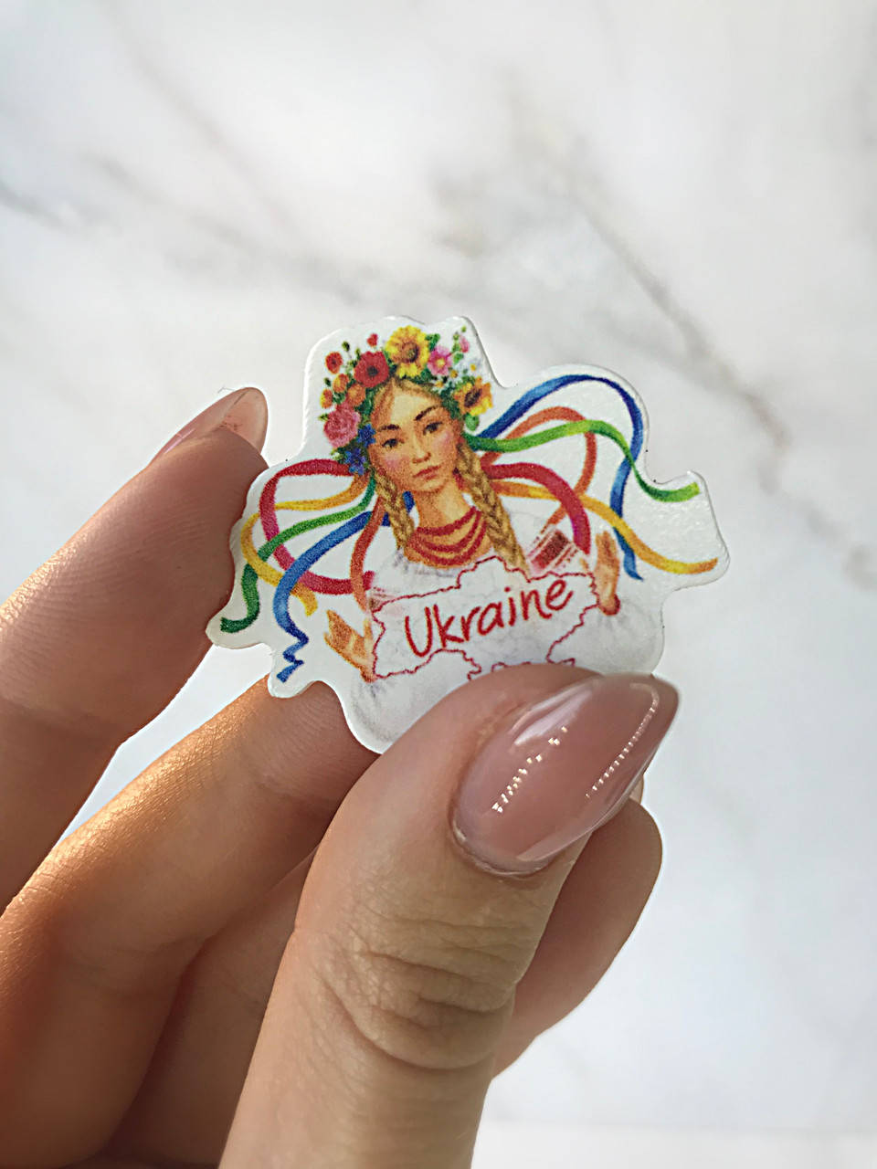 

Серединка "Україна", 3.3х4 см, матовая