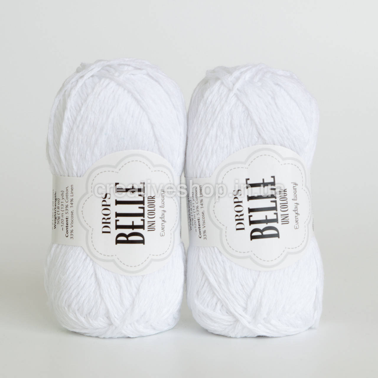 

Пряжа Drops Belle (цвет 01 white)