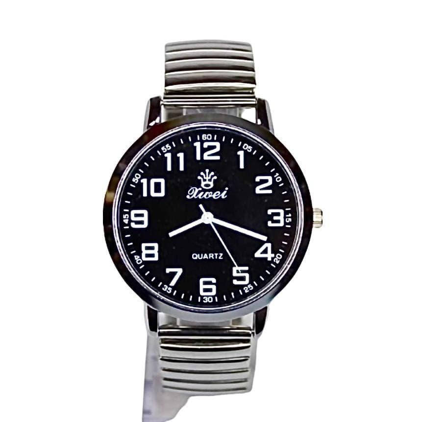 

Мужские часы на браслете d-40 (Silver Black Silver)(009121)