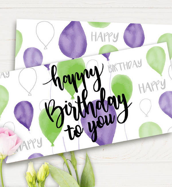 

Конверт для денег "HB to you", материал - картон высокого качества