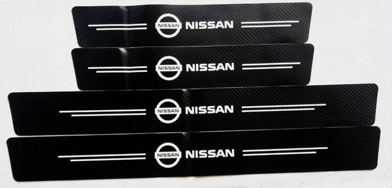 

Виниловые (карбоновые) накладки на пороги Nissan