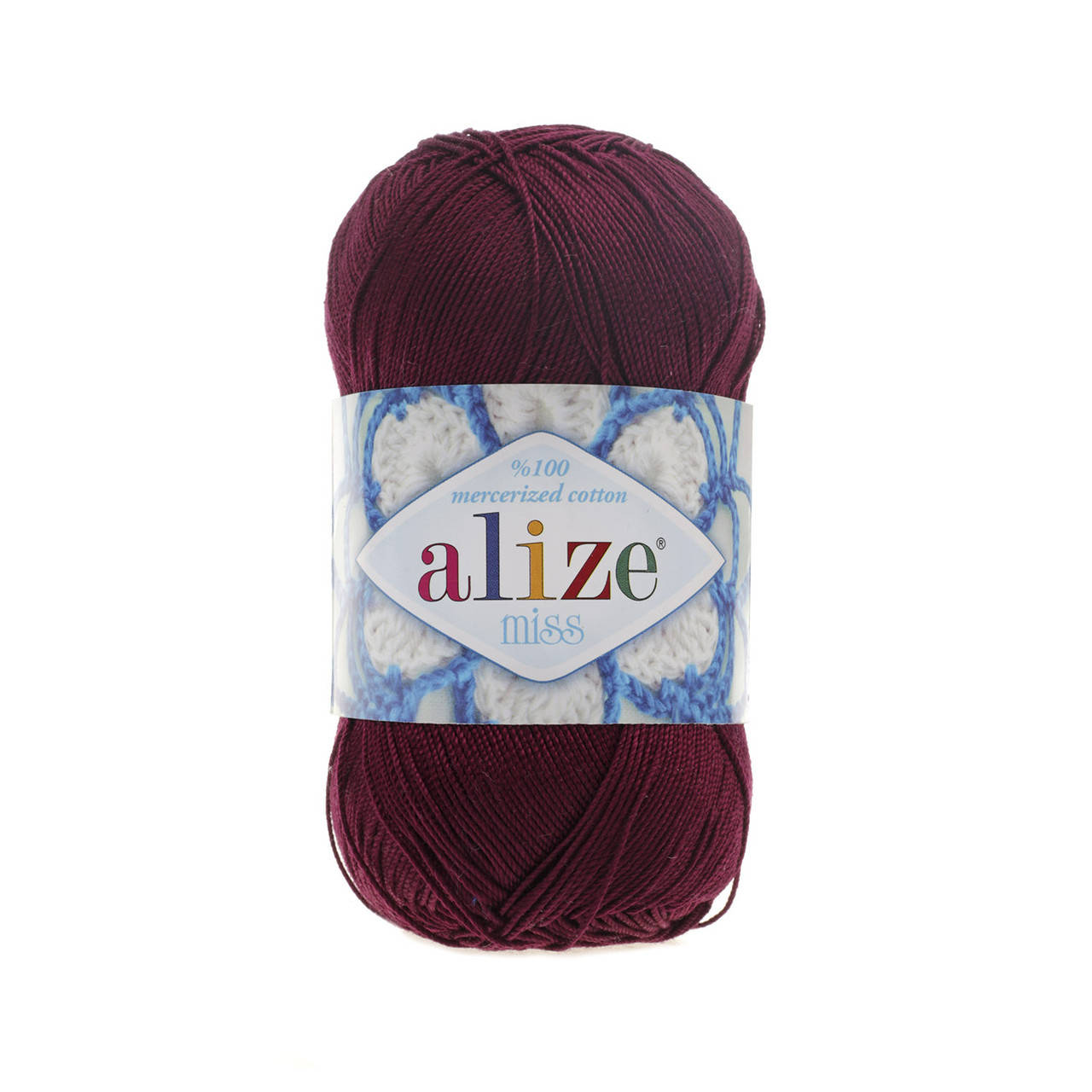 

Пряжа Alize Miss 495 темно-бордовый (Ализе Мисс) 100% хлопок