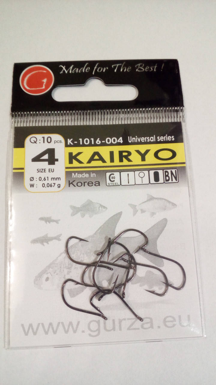 

Крючки Gurza Kairyo Size EU #4 уп. 10 шт.