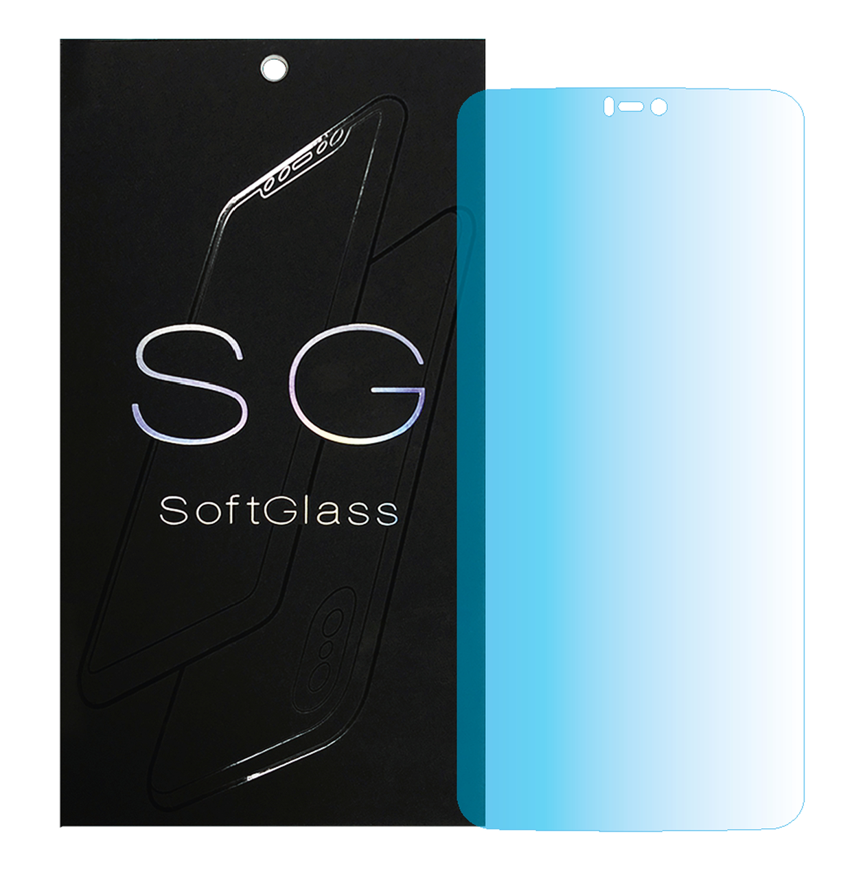 

Пленка OnePlus 6 на Экран полиуретановая SoftGlass, Прозрачный