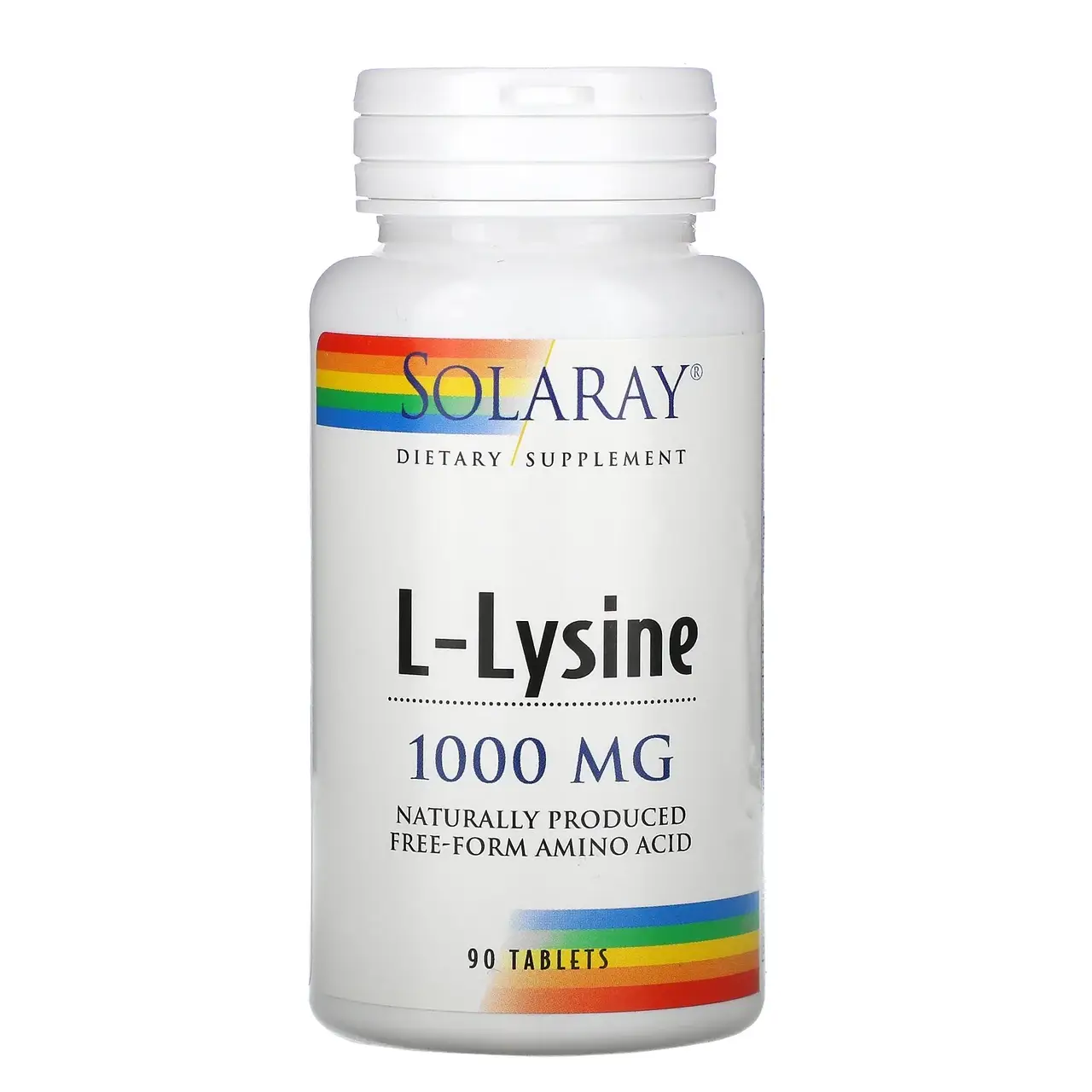 

Лизин, L-Lysine, Solaray, 1000 мг, 90 таблеток (SOR-04860)
