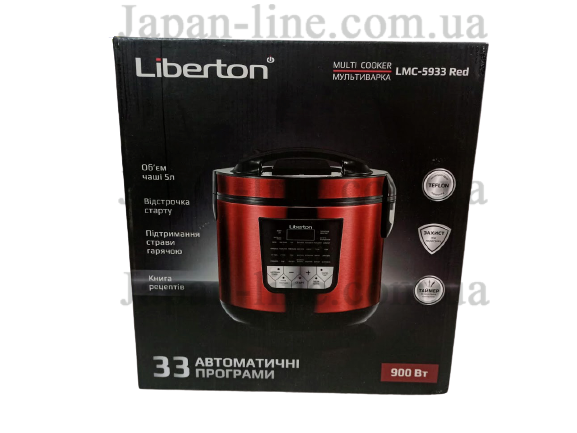 

Мультиварка Liberton LMC-5933 Red 5 л.
