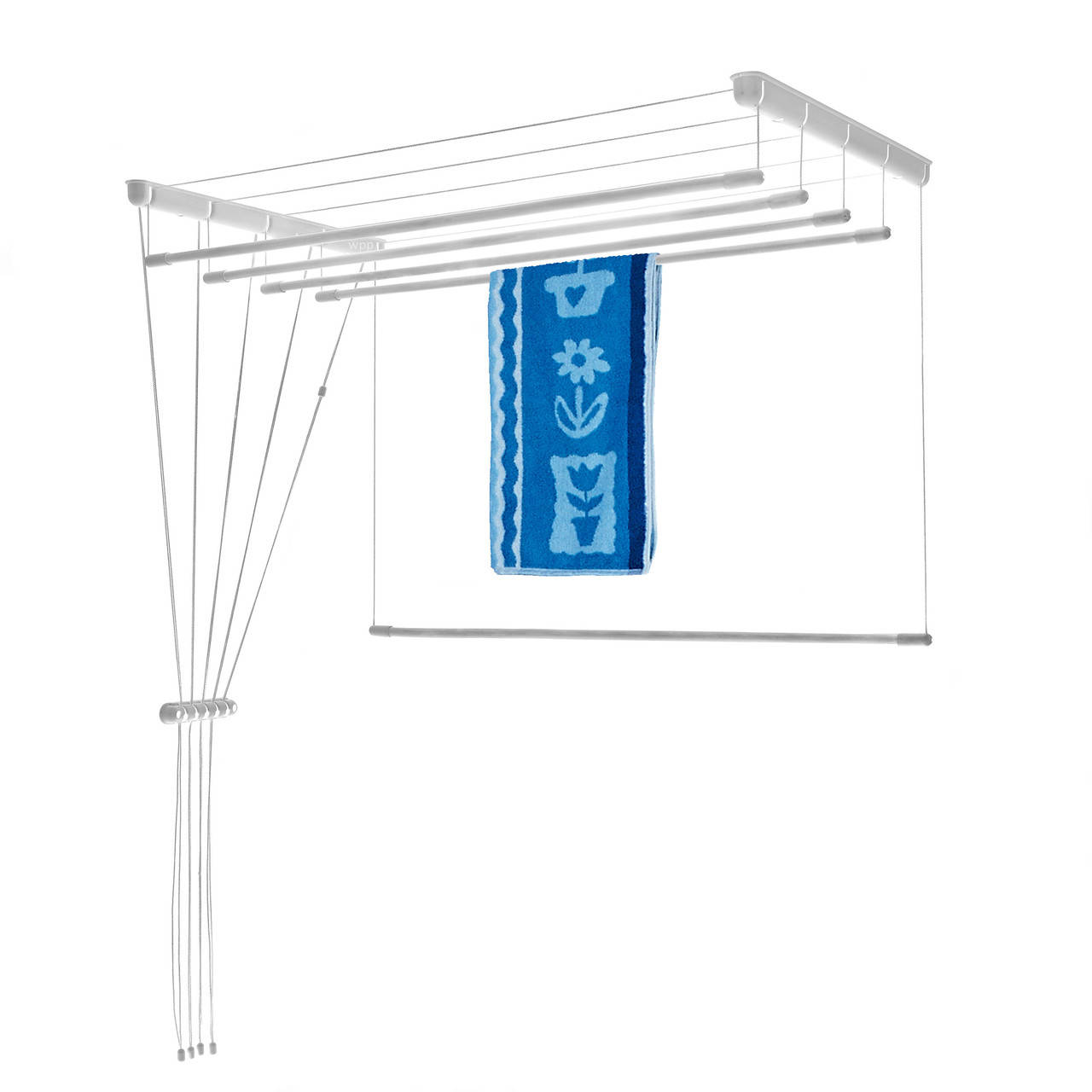 

Сушилка потолочная для белья металлическая Laundry 160х45 см, Белый