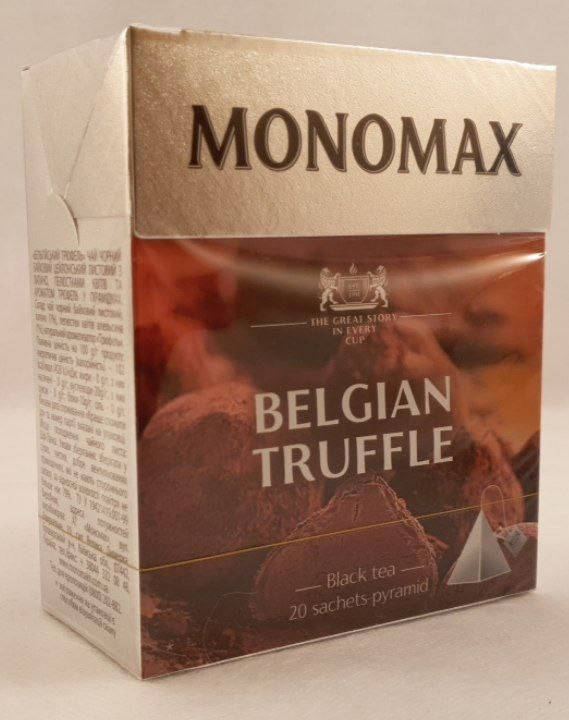 

Чай черный в пирамидках Мономах Бельгийский Трюфель Belgian Truffle 20 шт по 2г