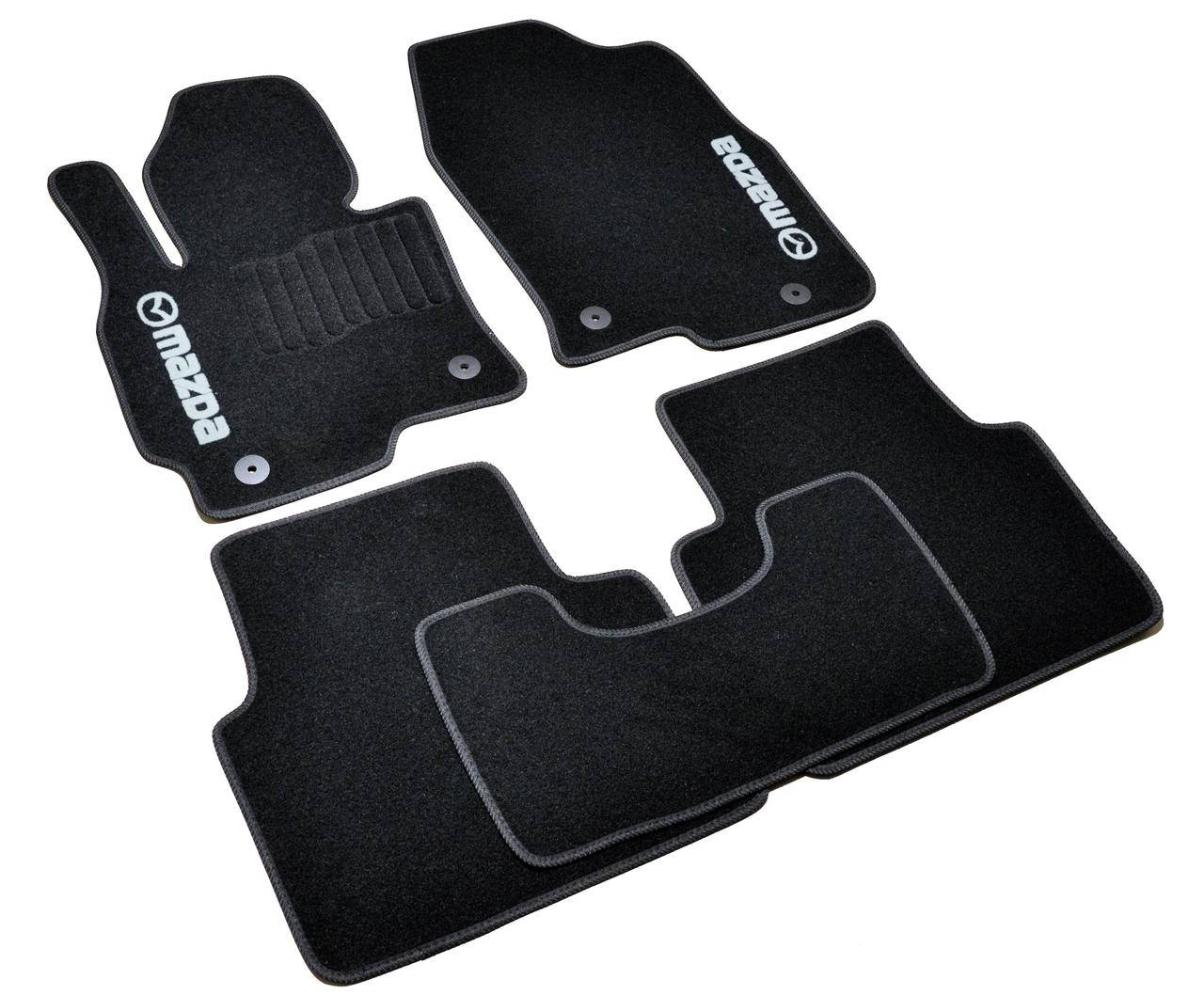 

Коврики в салон ворсовые для Mazda CX-5/Мазда CX-5 (2012-) /Чёрные, кт. 5шт, Черный