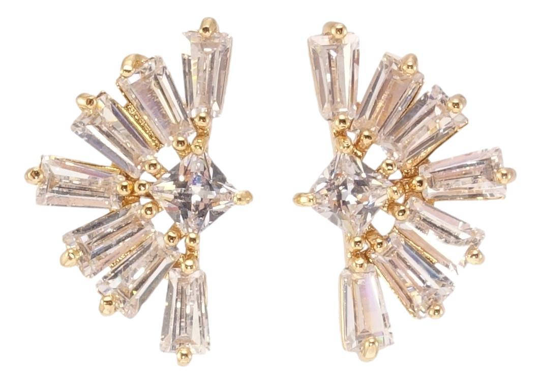 

Серьги Xuping Позолота 18K гвоздики (пусеты) "Лучистый блеск кристаллов"