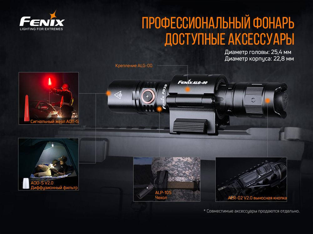 

Ліхтар ручний Fenix PD35 V3.0