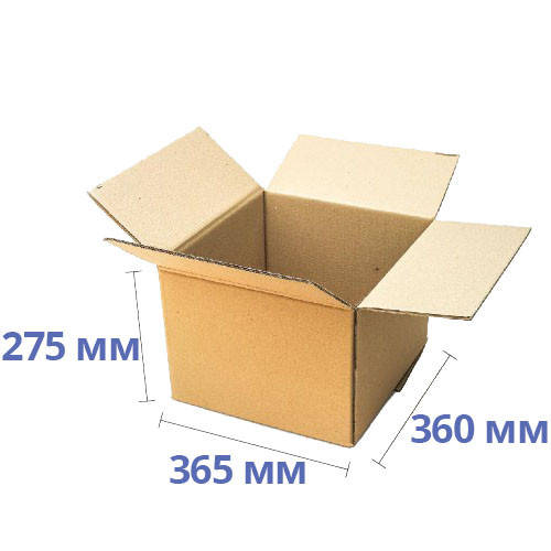 

Коробка картонная 365 х 360 х 275, 5-ти слойная, бурая, гофроящик