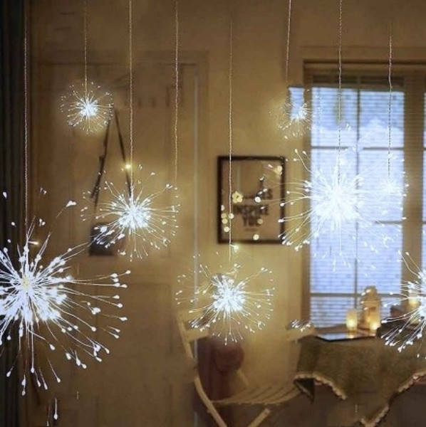 

Гирлянда Роса пучок-фейерверк 500 LED Белый 3х0,25 м, прозрачный провод (1947-03)
