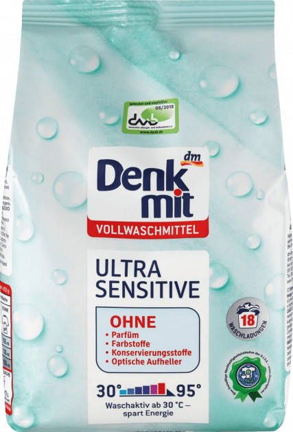 

Denkmit Ultra Sensitive - сухой порошок для стирки детского белья