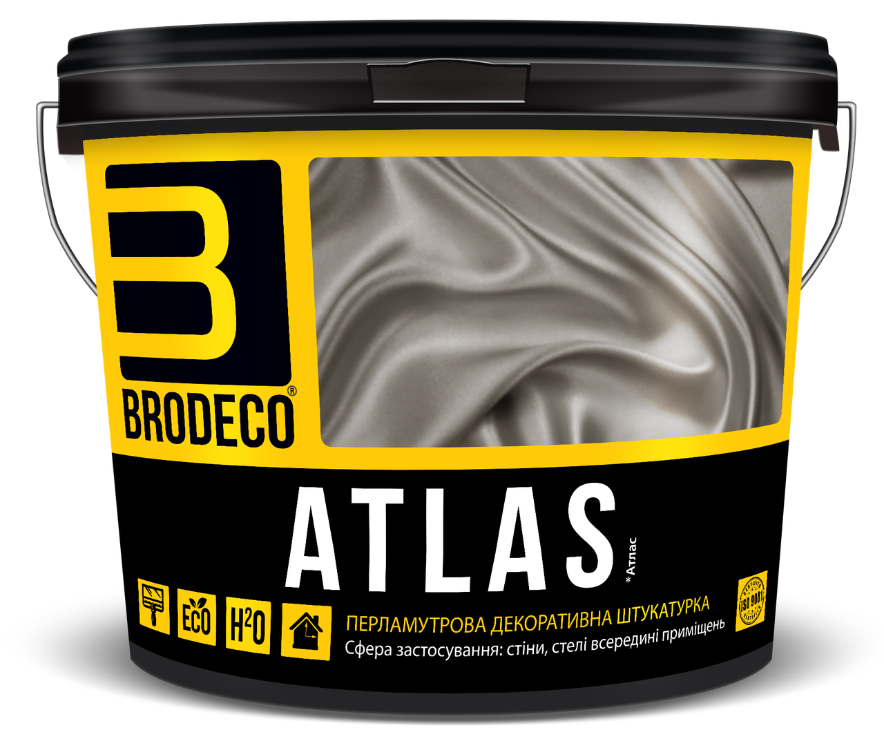 

Перламутровая штукатурка "Atlas" TM Brodeco 1л, Светло-серый