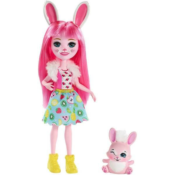 

Enchantimals Кукла Зайка Бри и питомец Твист FXM73 Bree Bunny Doll