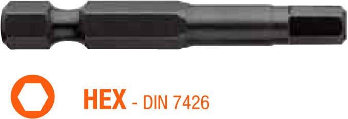 

Насадка отверточная INDUSTRY USH HEX 2.5 x 50 мм 5 шт