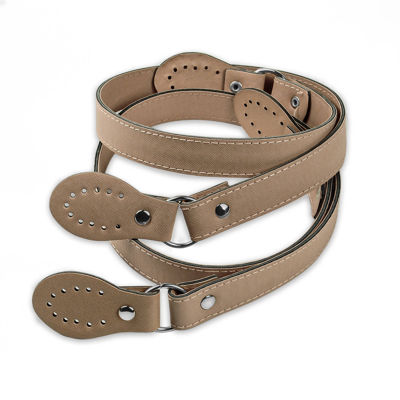 

НЕЛІКВІД Комплект ручок для сумки екошкіра Бронза, 63 см, з пришивними шлевкамі