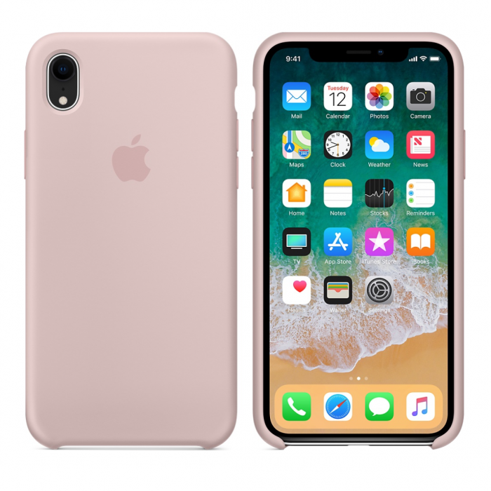 

Чехол Silicone case (AAA) для Apple iPhone XR (6.1") Розовый / Pink Sand