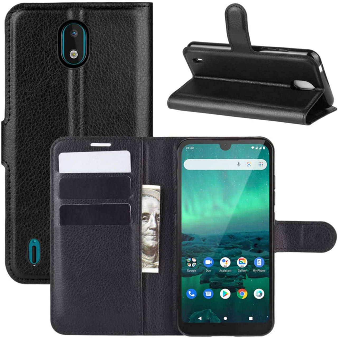 

Чехол-книжка Litchie Wallet для Nokia 1.3 Black, Черный