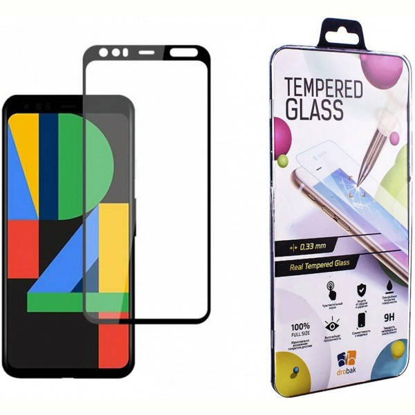 

Защитное стекло Drobak для Google Pixel 4 XL Black (121255), Черный