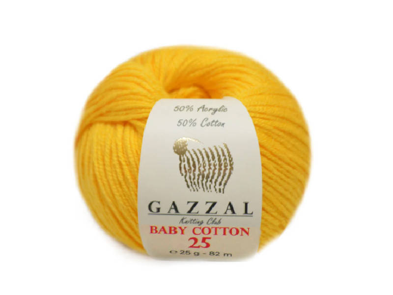 

Gazzal Baby Cotton-25, Желтый №3417