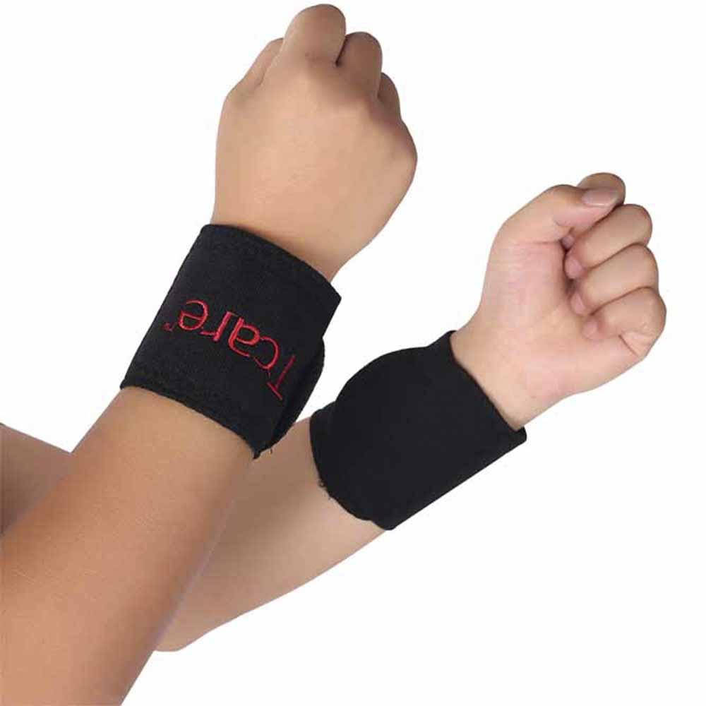 

Турмалиновые напульсники с магнитом Tcare - магнитная повязка с турмалином на запястье