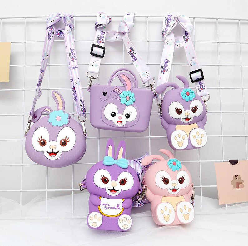 

Детская сумочка силиконовая 5 видов, на змейке, 1 отделение, регулируемая ручка, в п/е /400/