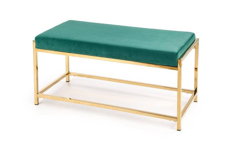 

Банкетка MOKKA темно зеленый/золотой (Halmar)