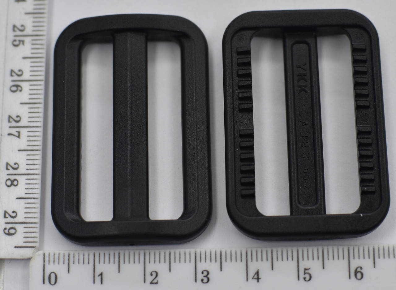 

Рамка двухщелевая LA-S YKK Япония 38мм черная уп=100шт, Черный