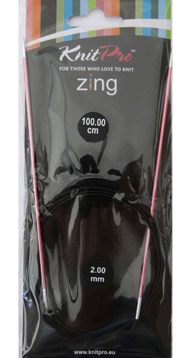 

Спиці кругові 2мм 100см Zing KnitPro 47151