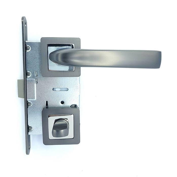 

Комплект 3 Ручка на квадратной розетке SOFIA Графит Хром 15-170