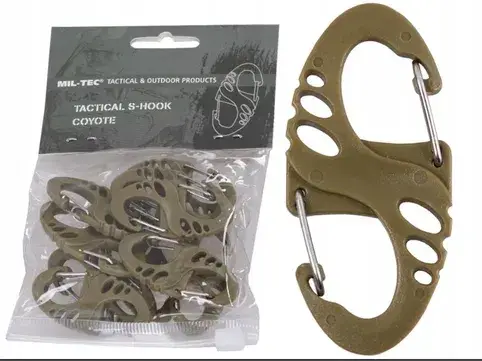 

Набір карабінів MIl-Tec S-Hook COYOTE