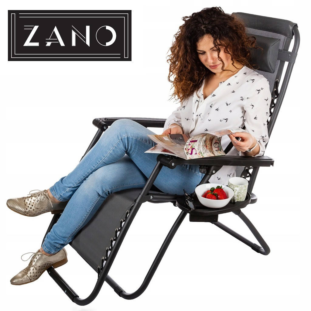 

Шезлонг ZANO ZERO GRAVITY GREY до 120 кг.!