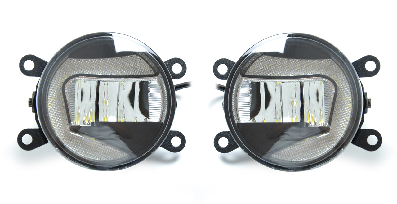 

Противотуманные LED фары линза с ДХО d=90мм 12/24V 15W 6000K М-701 (2шт), Черный