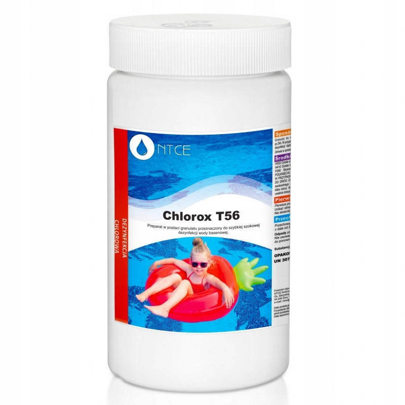 

Гранулы для бассейна. Гранулы для дезинфекции воды в бассейне Chlorox T56 1kg - NTCE