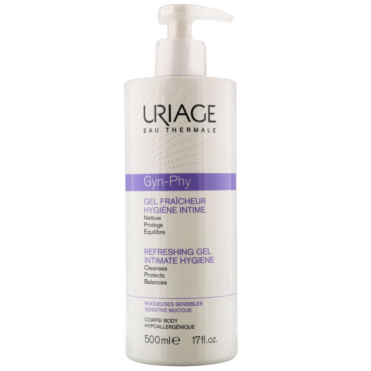 

Гель для интимной гигиены Урьяж Uriage GYN-PHY Toilette Intim Gel Fraicheur Refreshing Hygiene 500мл