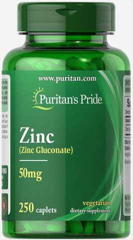 

Цинк Zinc Puritans Pride 50 мг 250 таб США