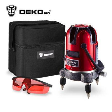 

Лазерный уровень DEKO Рівень 5 линий 6 точек + Чехол + Очки