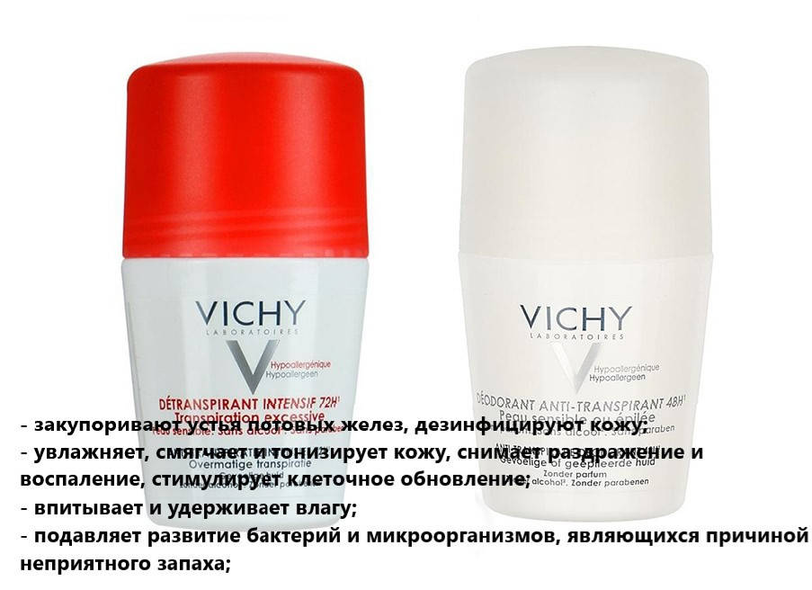 

Набор шариковых интенсивных дезодорантов для защиты в стрессовых ситуациях Виши Vichy Stress Resist